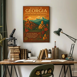 Welcome To Georgia Where History Meets Poster