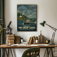 Travel the Great Lakes Poster