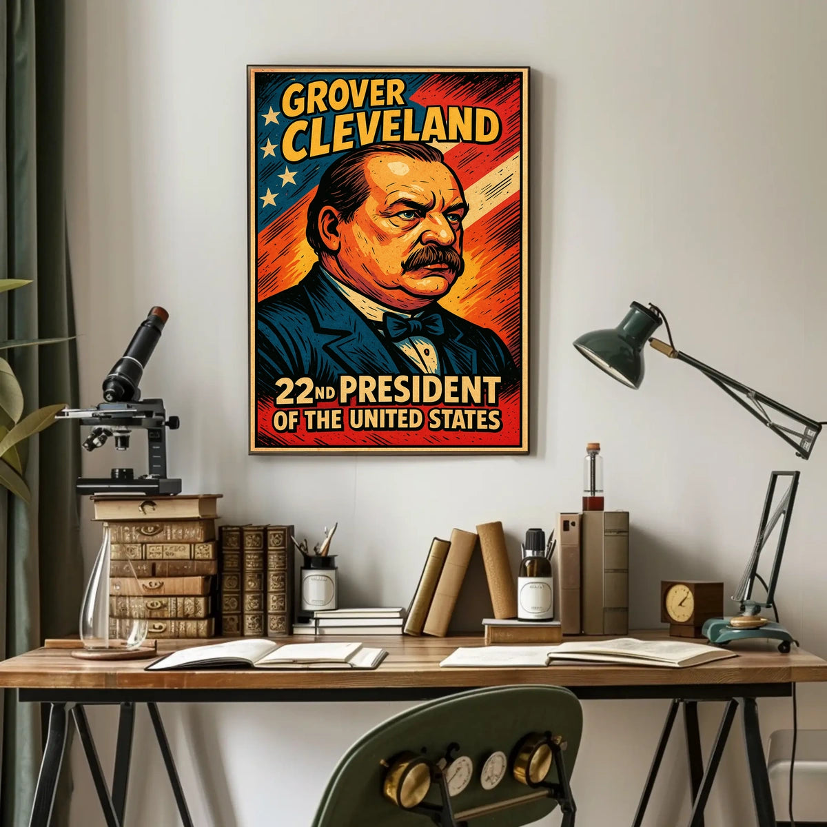 Grover Cleveland 22nd President Poster Heritage Decor
