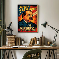 Grover Cleveland 22nd President Poster Heritage Decor