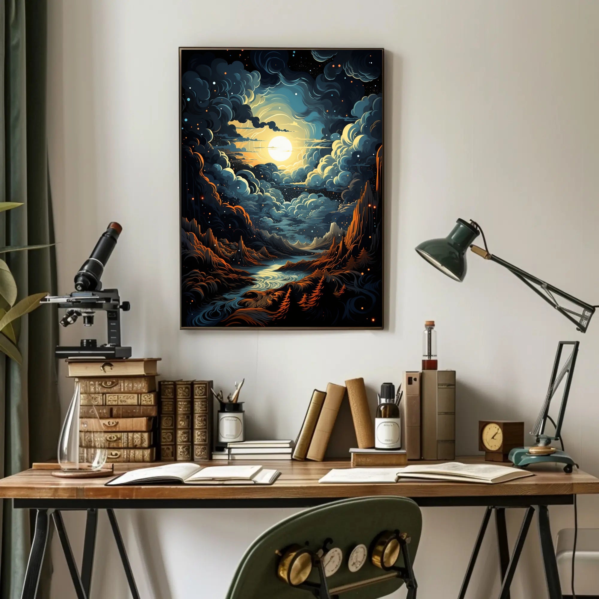 Celestial Landscape Poster