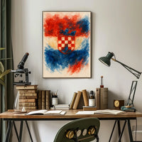 Croatian Coat Of Arms Artistic Poster