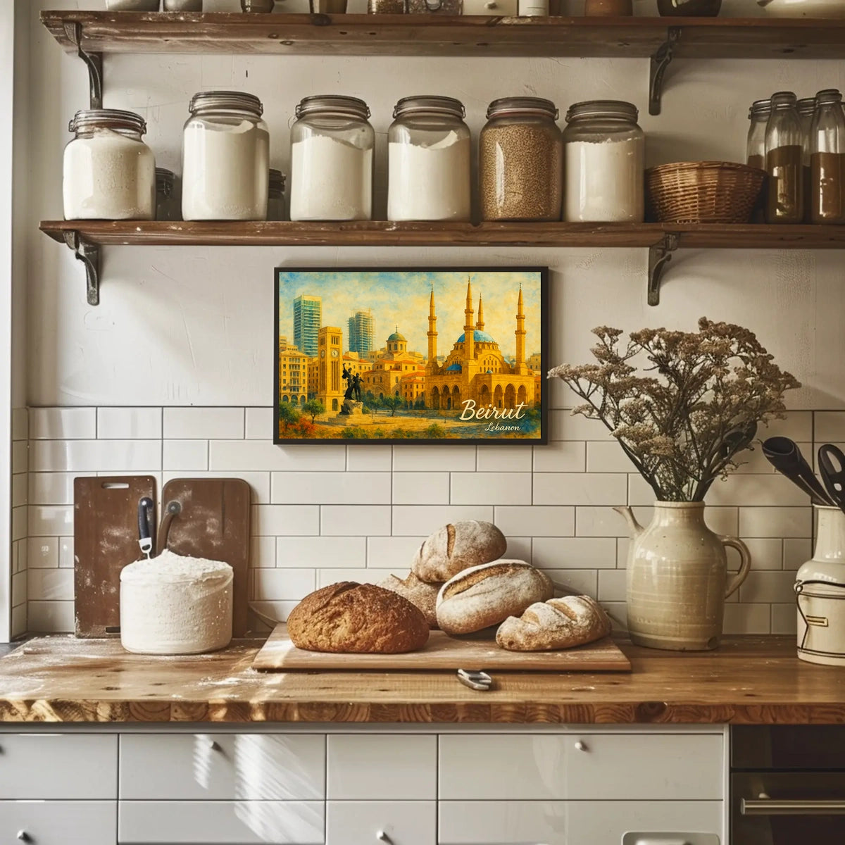 Beirut Cityscape Poster