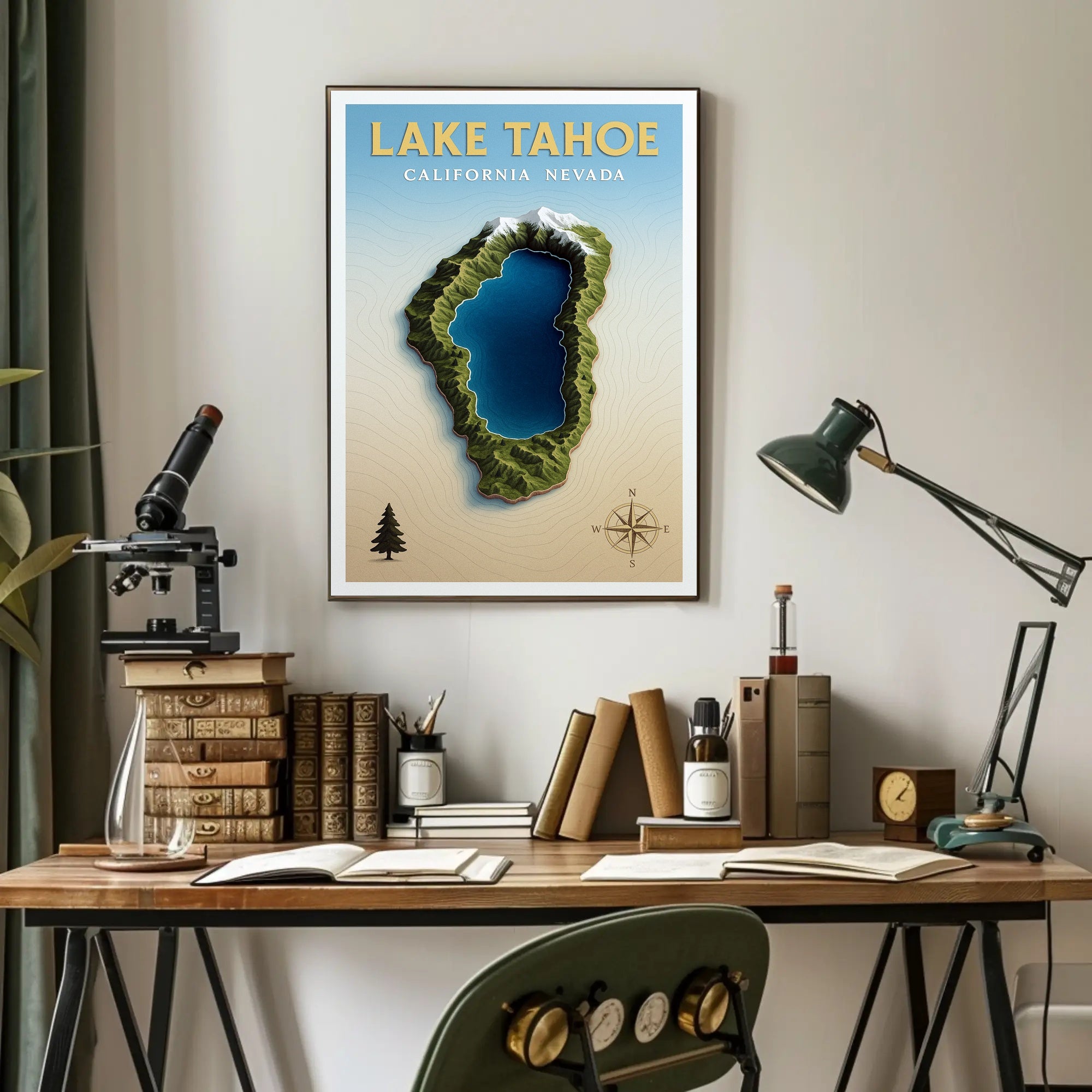 Lake Tahoe Adventure Poster PosterGoat
