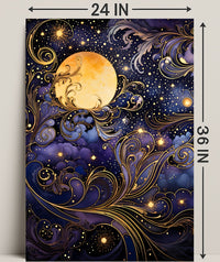 Mystical Moonlit Night Artistry Fantasy or Mythology Poster