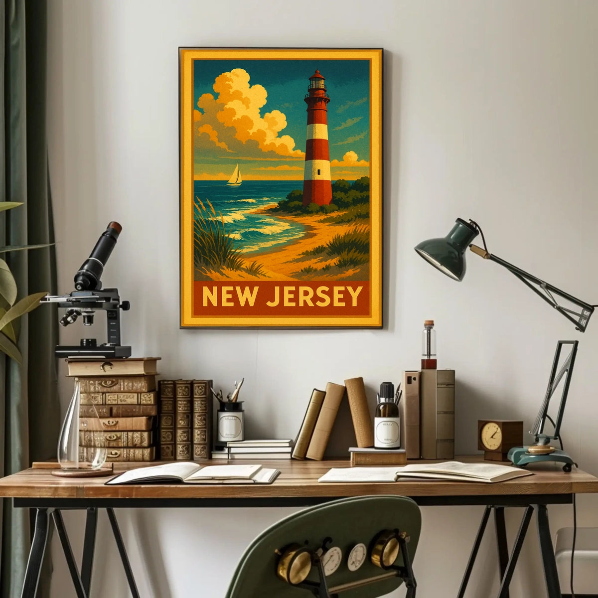 New Jersey Coastal Lighthouse Poster