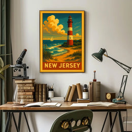 New Jersey Coastal Lighthouse Poster