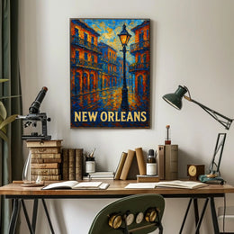 New Orleans A Vibrant Evening Poster