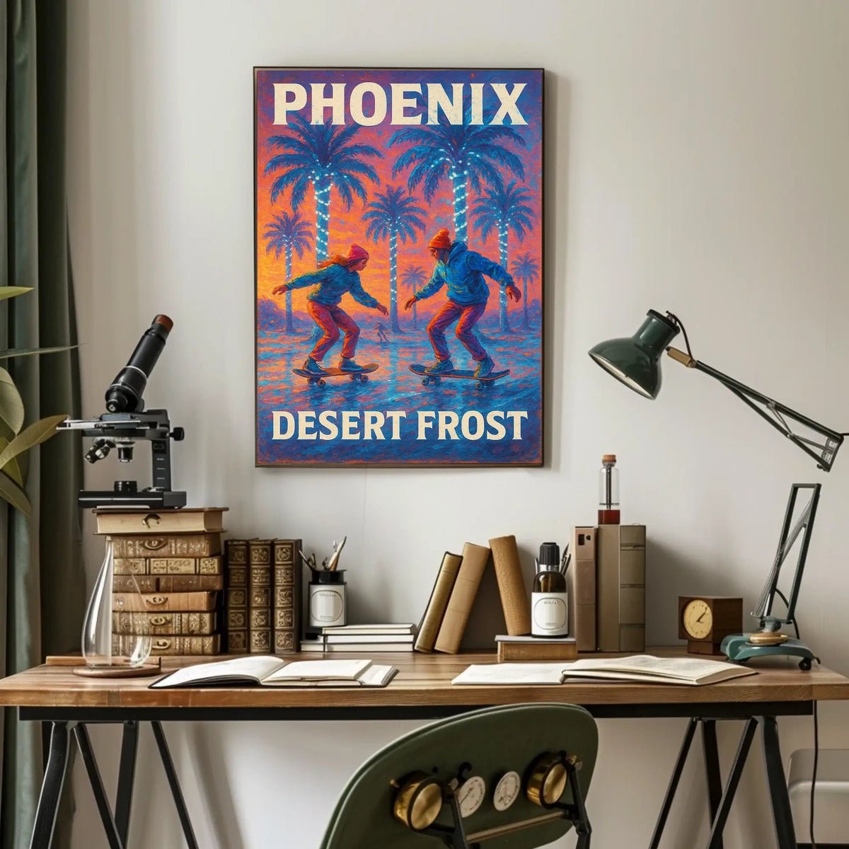 Phoenix Desert Frost Poster