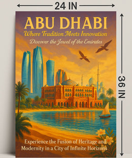 Abu Dhabi: Fusion of Tradition and Innovation Urban Poster