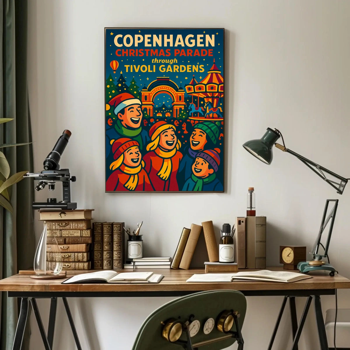 Copenhagen Christmas Parade at Tivoli Gardens Poster