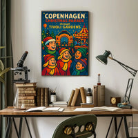 Copenhagen Christmas Parade at Tivoli Gardens Poster