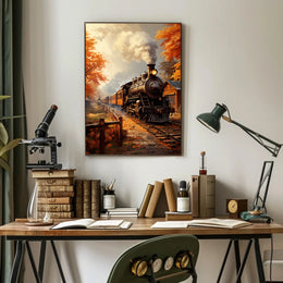 Autumn Steam Journey Poster