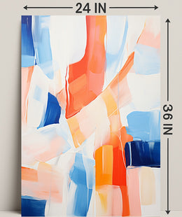 Abstract Color Symphony Abstract Poster