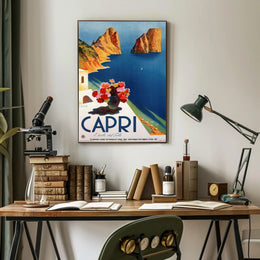 Capri Isola del Sole Travel Poster PosterGoat