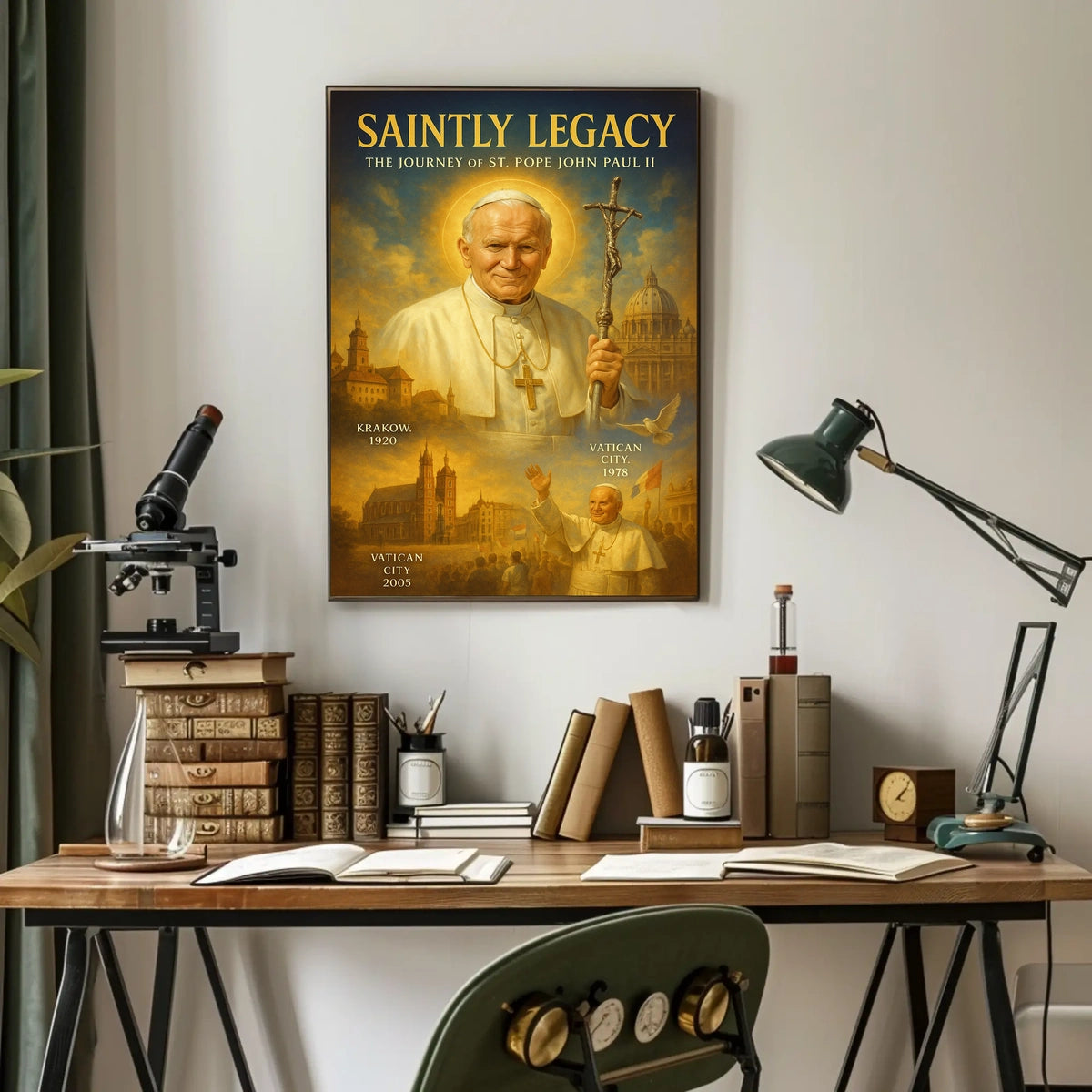 Saintly Legacy The Journey of St. Pope John Paul II Poster