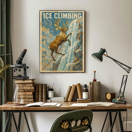 Ice Climbing Adventure Poster
