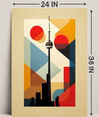 Geometric Skyline Art Poster