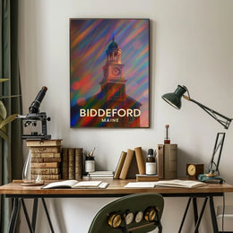 Biddeford Maine Scenic Realism Wanderlust Poster