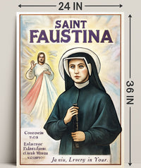 Saint Faustina Poster PosterGoat