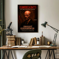 Dwight Eisenhower 34th President of the United States Zombidents Poster Series