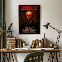 Dwight Eisenhower 34th President of the United States Zombidents Poster Series