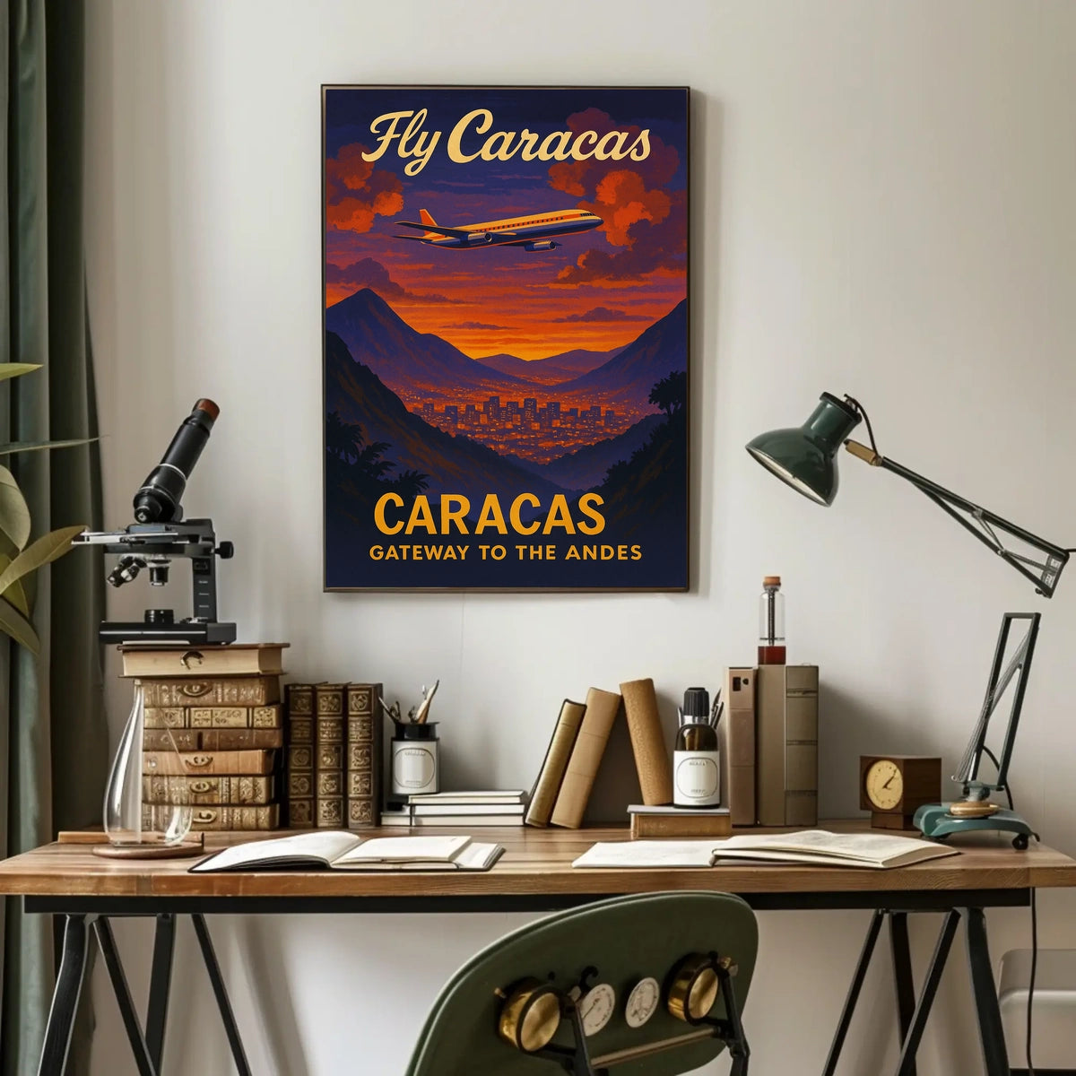 Fly Caracas Gateway to the Andes Poster