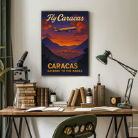 Fly Caracas Gateway to the Andes Poster