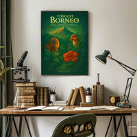 Vibrant Borneo Echoes of Malaysias Wilderness Poster