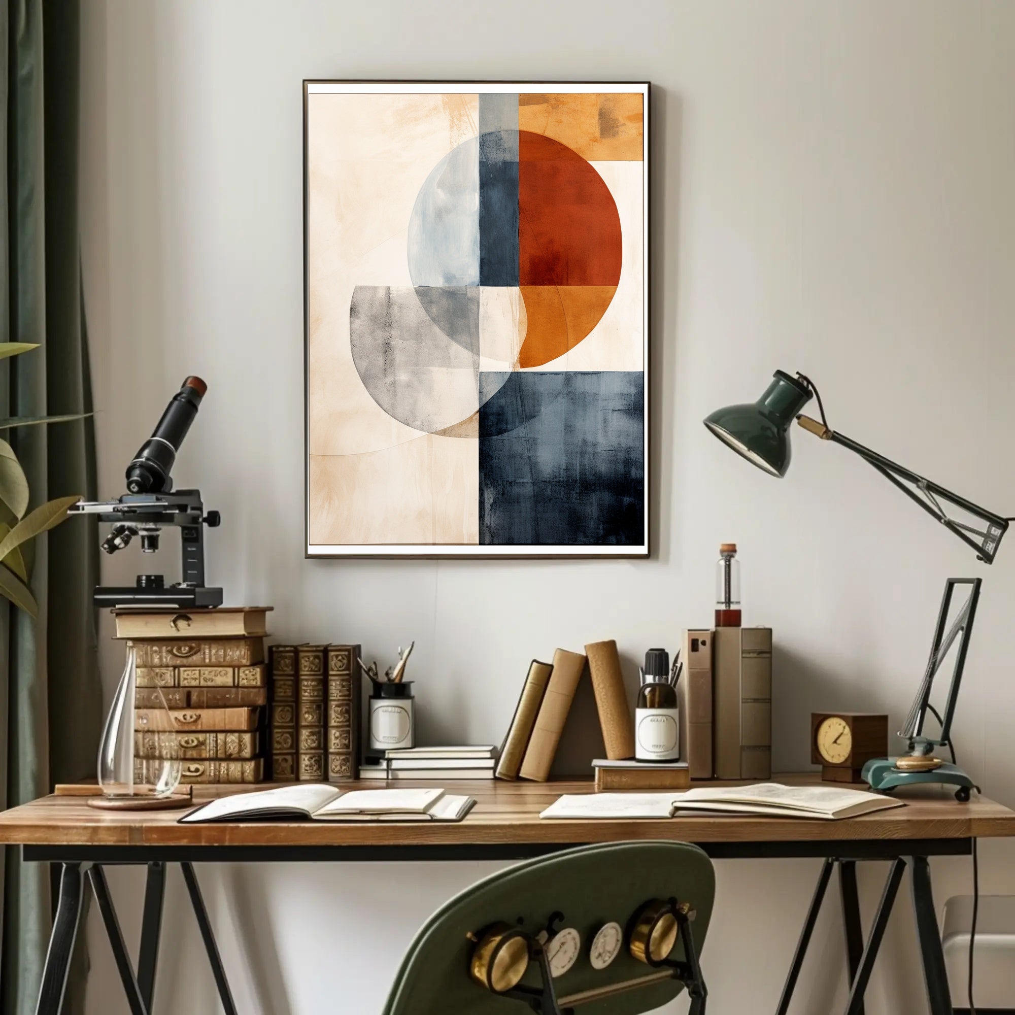 Abstract Geometric Composition Abstract Poster