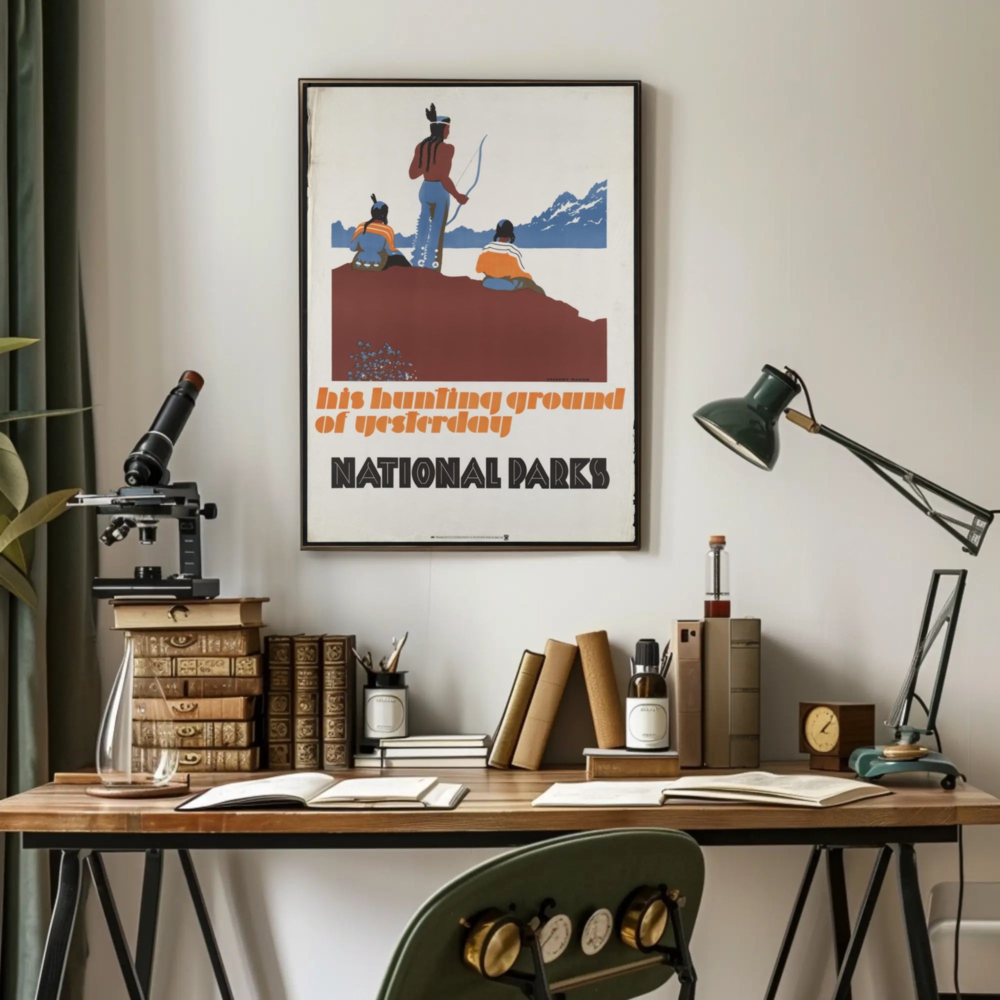 National Parks Tribute Vintage Travel Poster Print