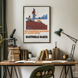 National Parks Tribute Vintage Travel Poster Print