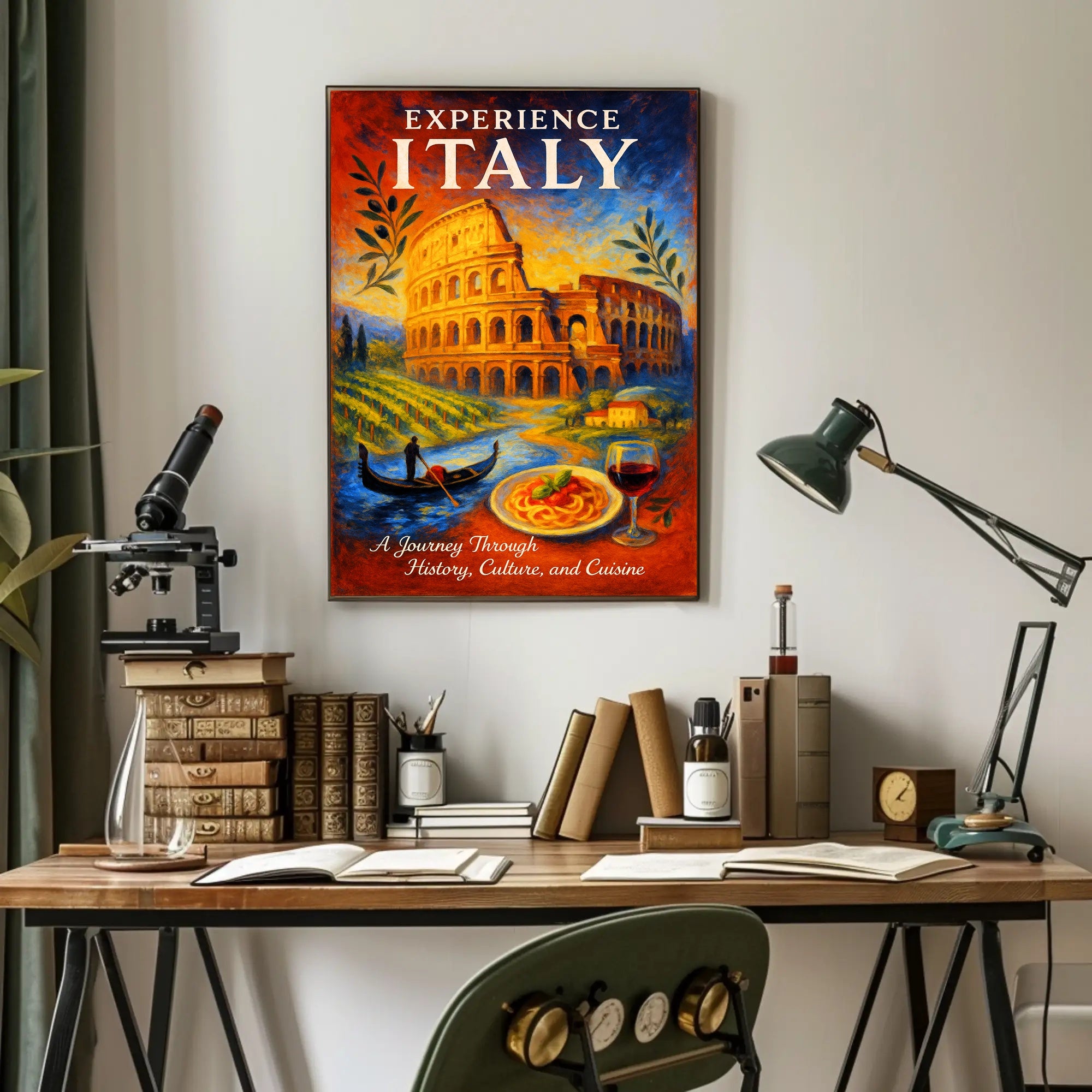 Experience Italy Poster PosterGoat