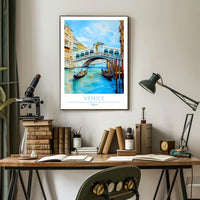 Gondolas on the Grand Canal Poster
