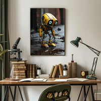 The Curious Yellow Robot Poster PosterGoat