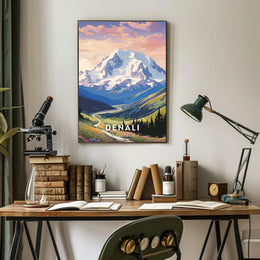 Denali Scenic Beauty Captured In National Park Poster