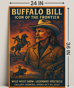 Buffalo Bill Wild West Adventure Vintage Cultural Poster
