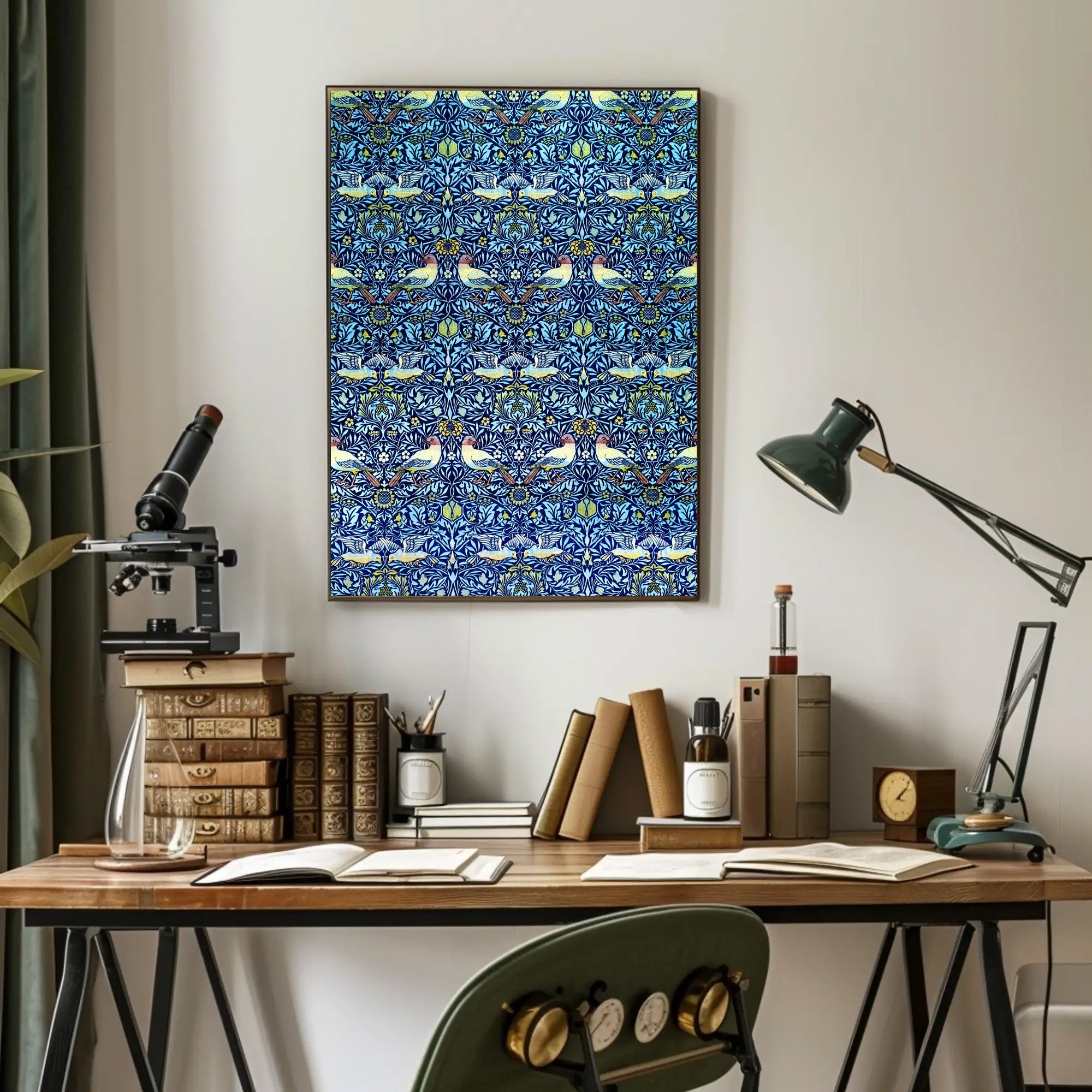 Ornate Avian Pattern Poster