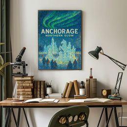 Anchorage Northern Glow Poster