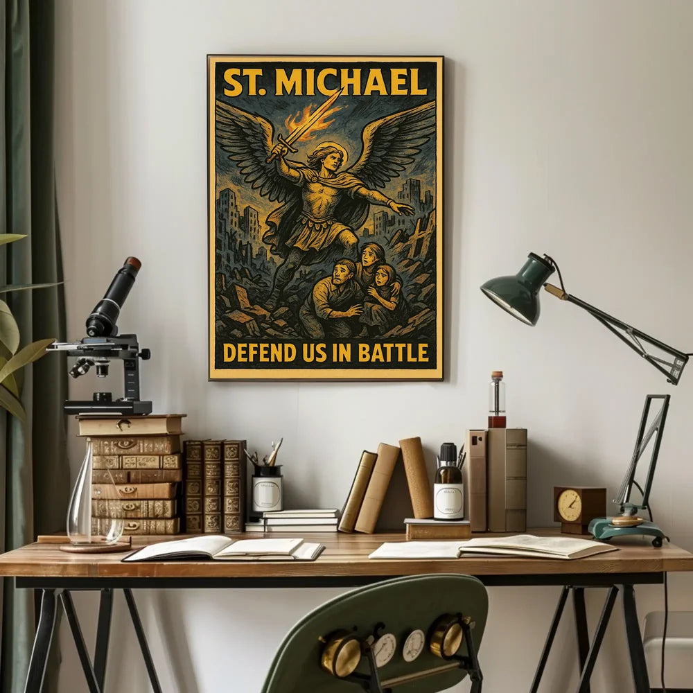 St. Michael Archangel Protection Art Poster