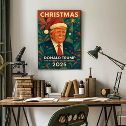 Christmas Cheer in Santa Style - Artistic Poster