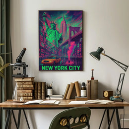 Neon New York City Poster