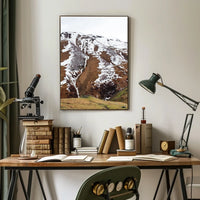 Majestic Mountain Landscape Photorealistic Poster Art