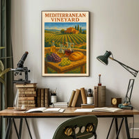 Mediterranean Vineyard Poster