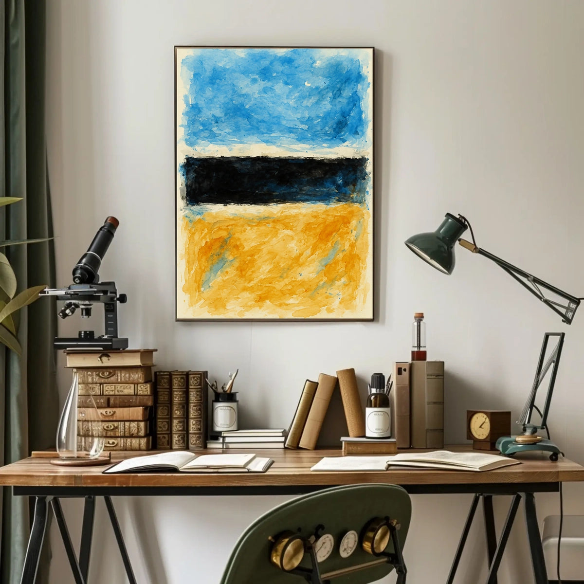 Abstract Color Blocks Abstract Poster