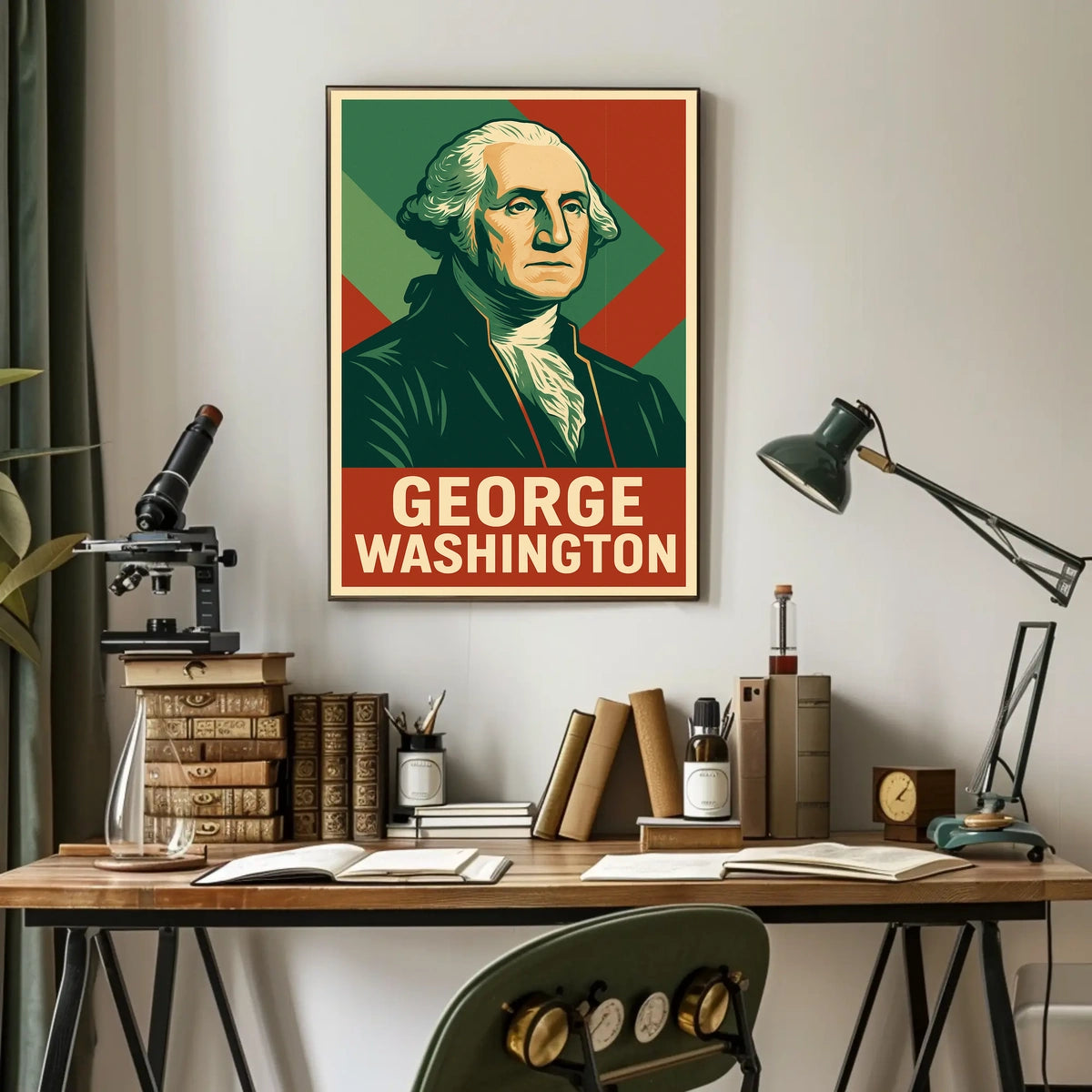 George Washington History Photography Realism Poster