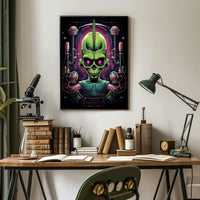 Alien Cyborg Encounter Poster
