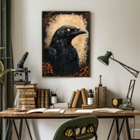 Mystical Raven Adventure Artistic Animal Poster
