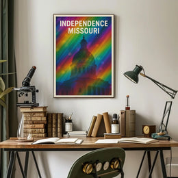 Independence Missouri Cityscape Minimalist Decor Poster