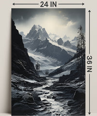 Majestic Mountain Landscape Poster